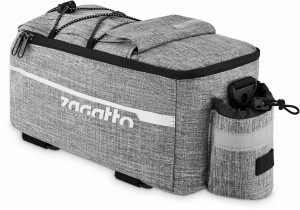 Sakwa rowerowa na bagażnik, szara, ZG737