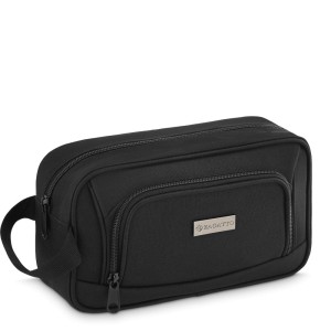 Czarna kosmetyczka zamykana na suwak ZG730