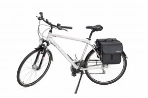 Sakwa rowerowa podwójna na bagażnik czarna ZG864